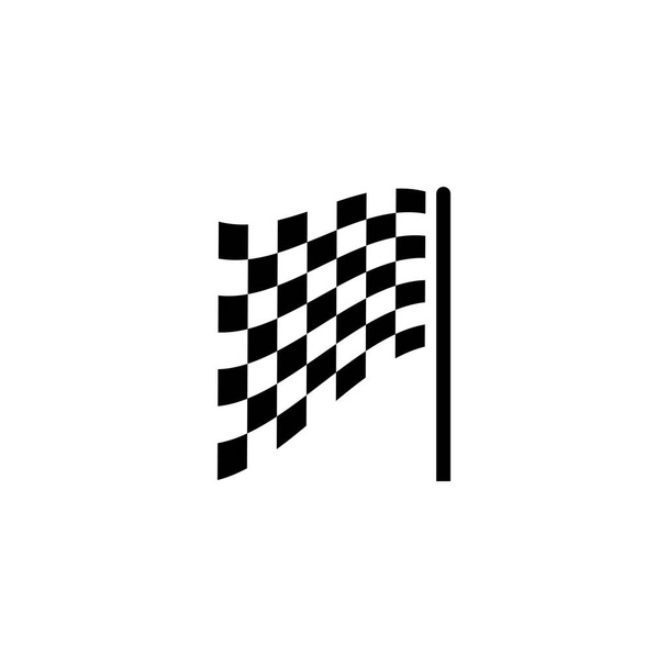 Bandiera gara vettore icona illustrazione design - Vettoriali, immagini
