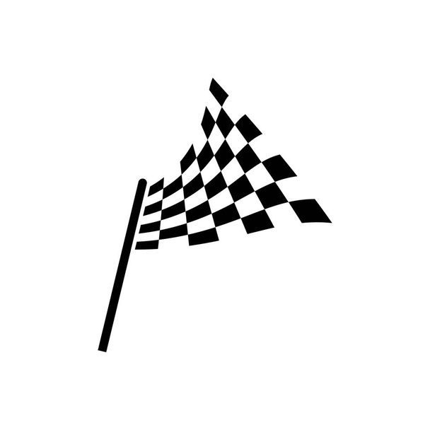 Flag race vector icon illustration design - Vetor, Imagem