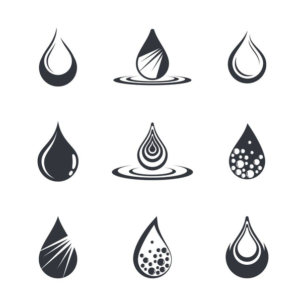 Icono de gota de aceite vector ilustración diseño - Vector, Imagen