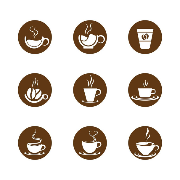 Kahvikuppi symboli vektori kuvake kuvitus suunnittelu - Vektori, kuva