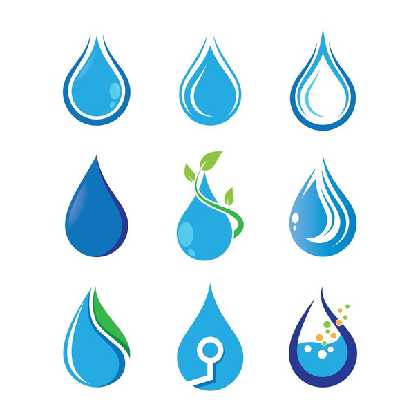 Water drop vector icon illustration - Vector, Image