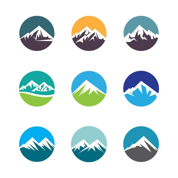 Návrh ikon horských vektorů - Vektor, obrázek