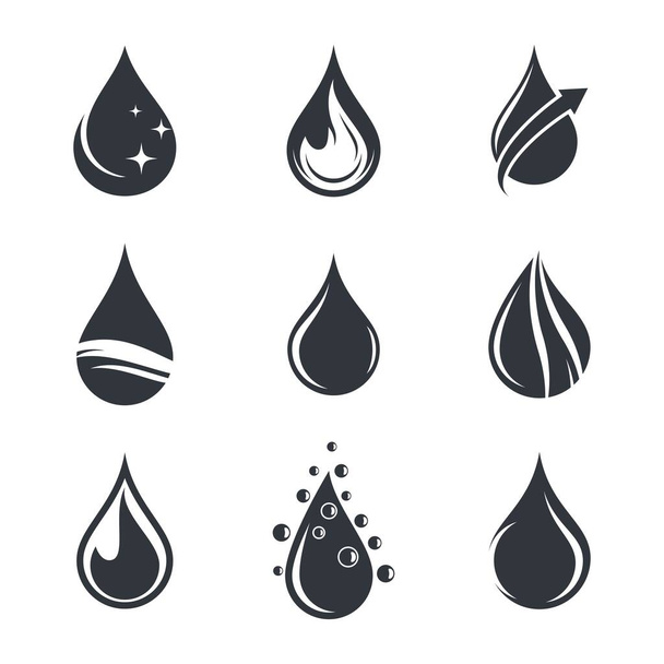Návrh vektorové ilustrace ikony kapky oleje - Vektor, obrázek