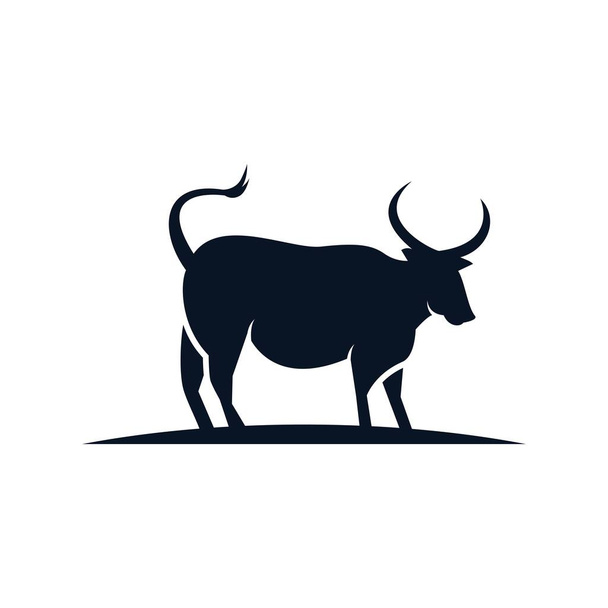 牛のベクトルアイコンイラストデザイン - ベクター画像