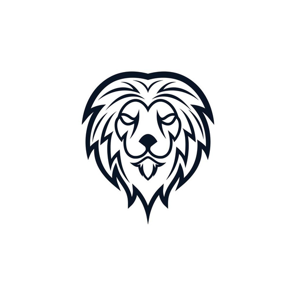 Illustration d'icône vectorielle tête de lion - Vecteur, image