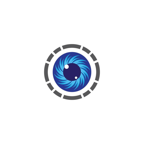 Simbolo dell'occhio icona vettoriale disegno illustrazione - Vettoriali, immagini