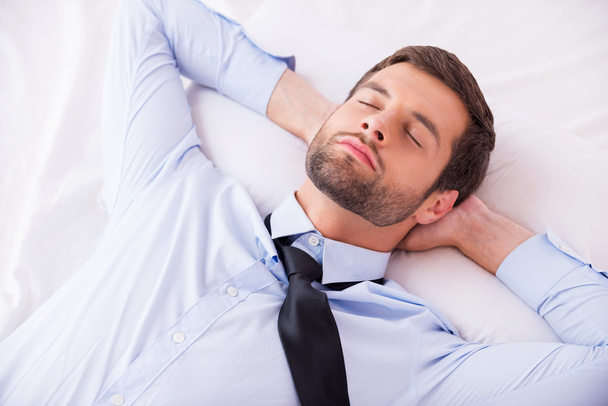 Businessman sleeping. - Фото, зображення