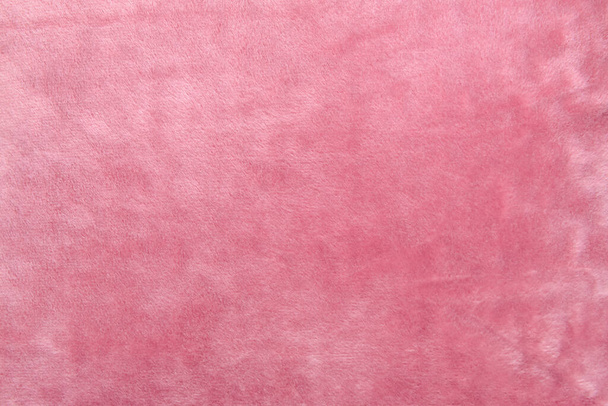 Textur aus rosafarbenem, flauschigem Stoff, Nahaufnahme - Foto, Bild