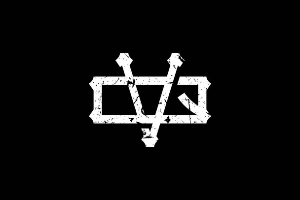 Cartas iniciais vintage VQ Logo. Este logotipo incorpora criativamente o tipo de monograma antigo. Será apropriado para Royalty, Boutique, Hotel, Heráldico, moda. - Vetor, Imagem