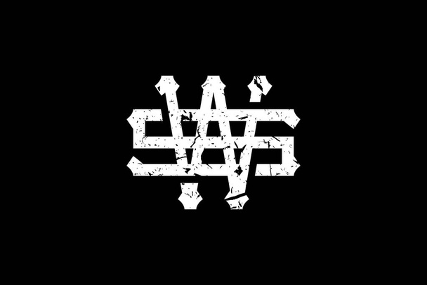 ヴィンテージ初期文字WSロゴ.このロゴにはアンティークのモノグラム書体が採用されています。それは、ロイヤルティ、ブティック、ホテル、 Heraldic 、ファッションに適しています. - ベクター画像
