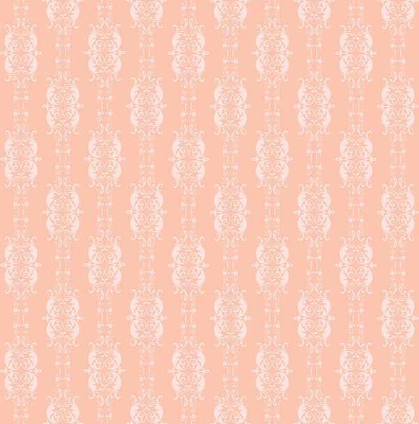 Decorative oriental pattern for fabrics, wallpapers and paper on an orange background.  - Фото, изображение