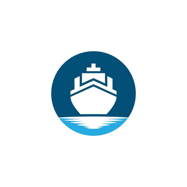 Ilustração do ícone do vetor do símbolo do navio de cruzeiro - Vetor, Imagem
