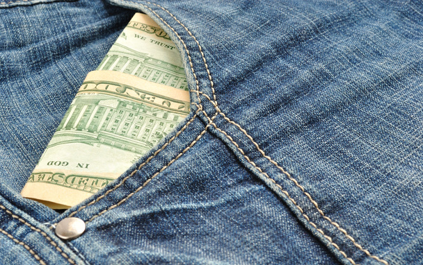 In tasca anteriore jeans costruito dollari
 - Foto, immagini