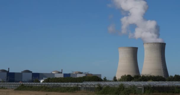 Atomkraftwerk, dampierre-en-burly, Frankreich - Filmmaterial, Video