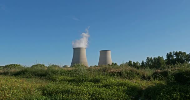 Πυρηνικός σταθμός, Belleville-sur-Loire, διαμέρισμα Cher, Γαλλία - Πλάνα, βίντεο