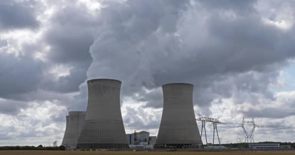 Nuclear power station, Dampierre en Burly, Loiret, France - Footage, Video