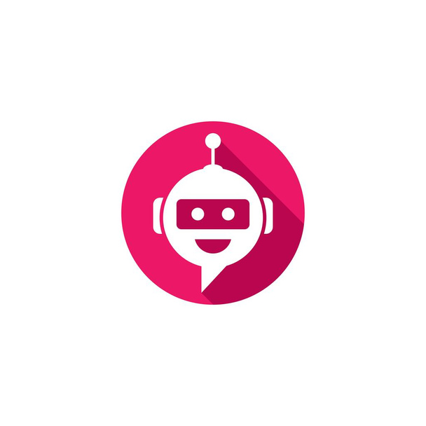 Chat bot símbolo y logotipo vector icono de diseño - Vector, imagen