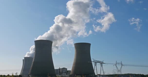 Nuclear power station, Dampierre en Burly, Loiret, France - Footage, Video