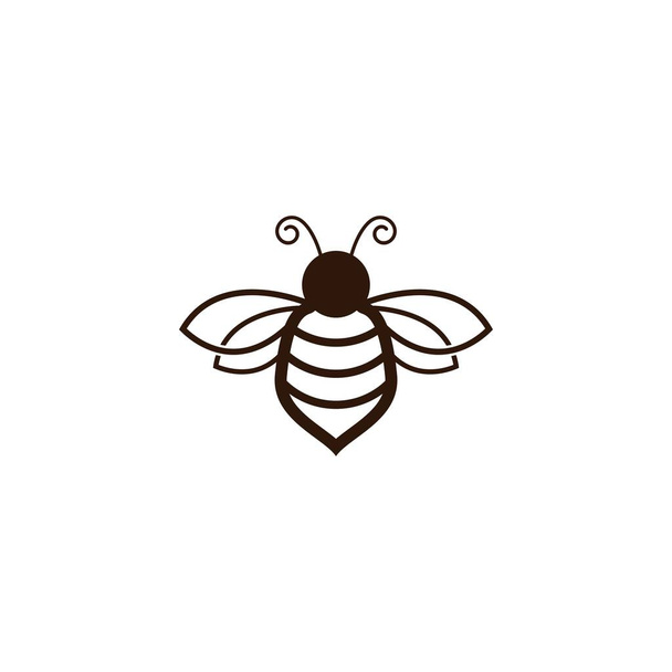 Diseño de ilustración de imágenes de logotipo de abeja - Vector, Imagen