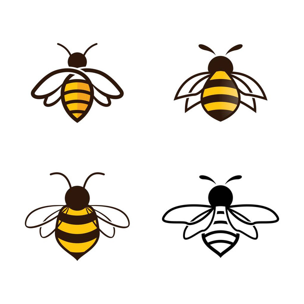 Bee logo images illustration design - Vector, Image