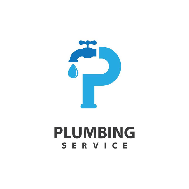 Plomberie service logo images illustration conception - Vecteur, image