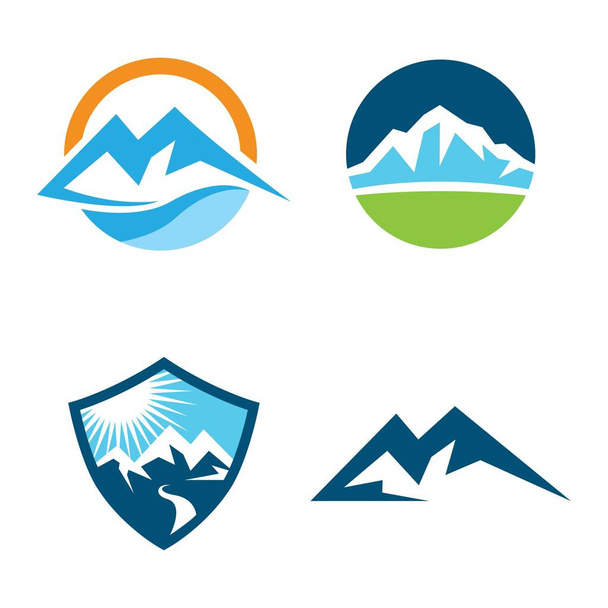 Logotipo de montaña imágenes ilustración diseño - Vector, imagen