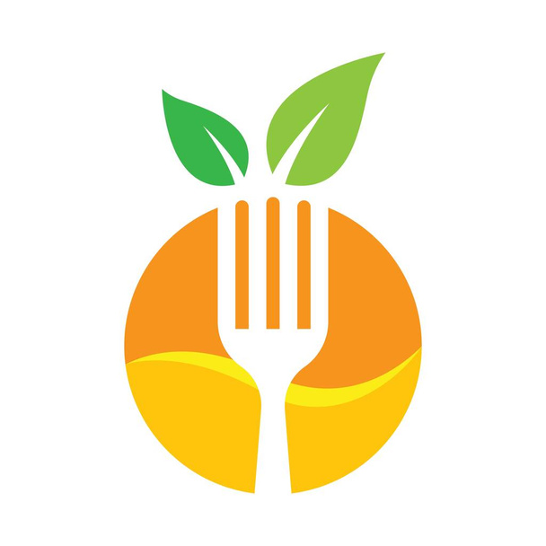 Świeże obrazy logo żywności ilustracji projekt - Wektor, obraz