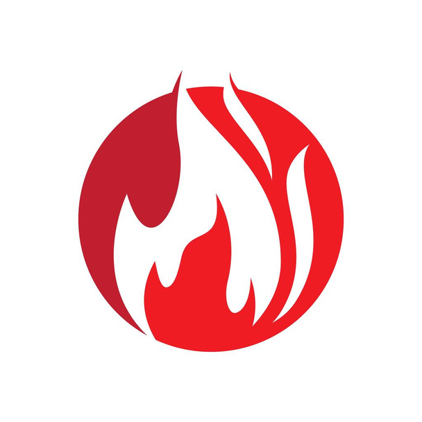 Σχεδιασμός εικονογράφησης εικόνων λογότυπου πυρκαγιάς - Διάνυσμα, εικόνα
