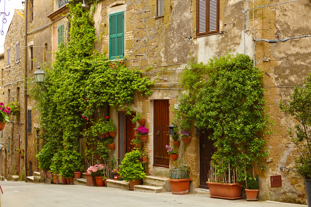Vintage street, Tuscany - Φωτογραφία, εικόνα