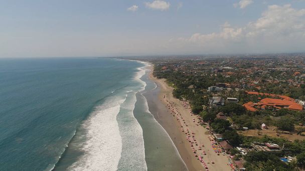 Légi kilátás strand, Bali, Kuta. - Fotó, kép