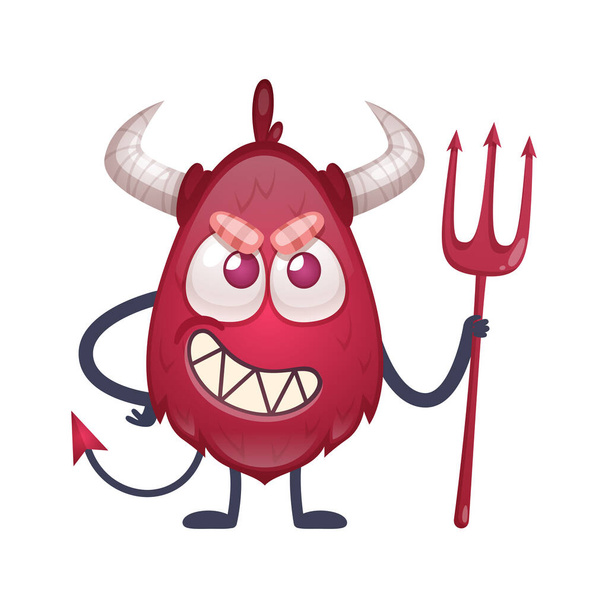 Charakter kresleného ďábla - Vektor, obrázek