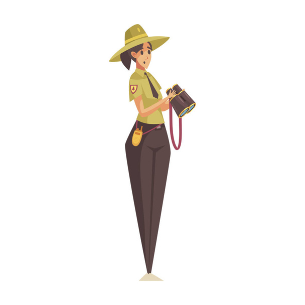 Ranger da floresta dos desenhos animados - Vetor, Imagem