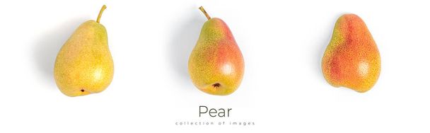 Peras aisladas sobre fondo blanco. Fruta de pera. - Foto, Imagen