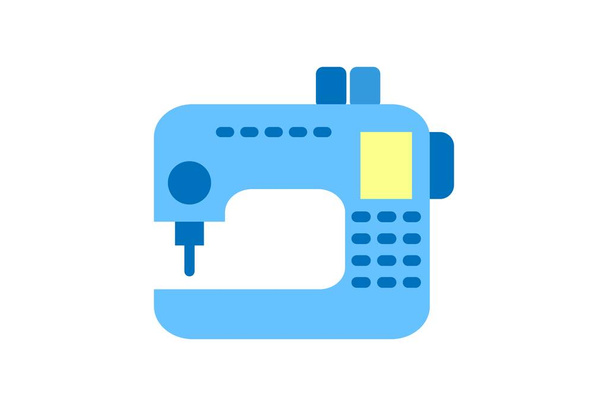 Sewing machine icon. Vector linear sign, symbol, logo of sewing machine for mobile concept and web design. Icon for the website of the store of household appliances, gadgets and electronics. - Vector, Image