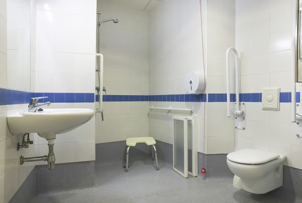 Szczegóły łazienki dla osób niepełnosprawnych - Zdjęcie, obraz