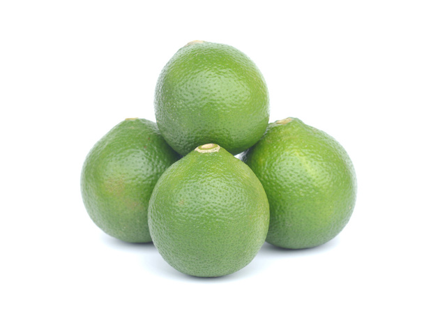 Citrus lime fruit isolated on white background - Foto, afbeelding
