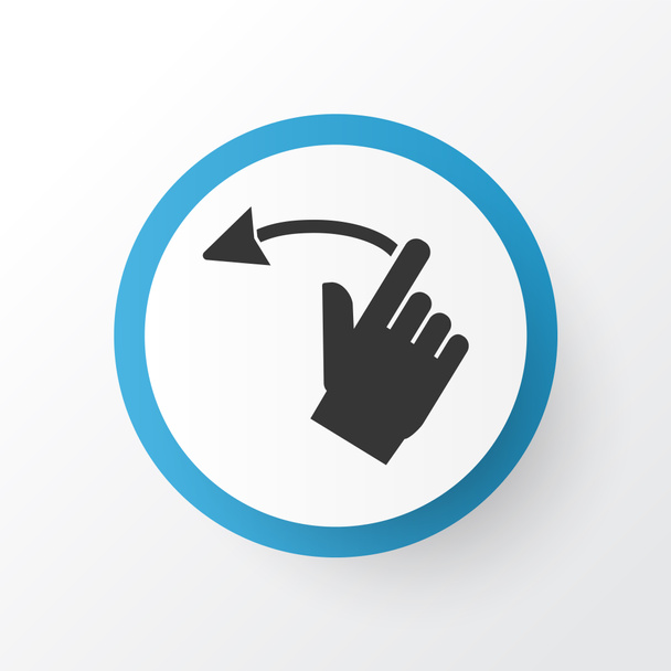 Symbole d'icône de geste. Élément gauche isolé de qualité supérieure dans un style tendance. - Photo, image
