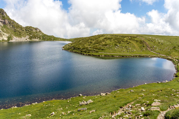 Удивительный пейзаж Семи Рильских озер, гора Рила, Болгария - Фото, изображение