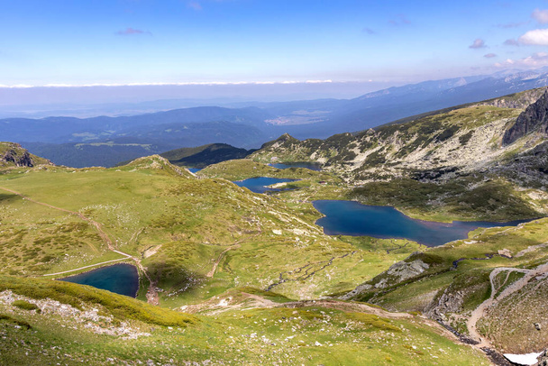 Paysage incroyable des Sept Lacs Rila, Montagne Rila, Bulgarie - Photo, image