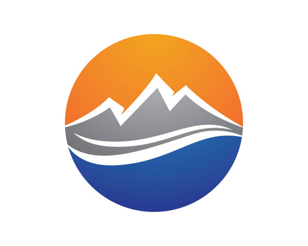 Mountain Logo szablon wektor ikona ilustracja projekt - Wektor, obraz