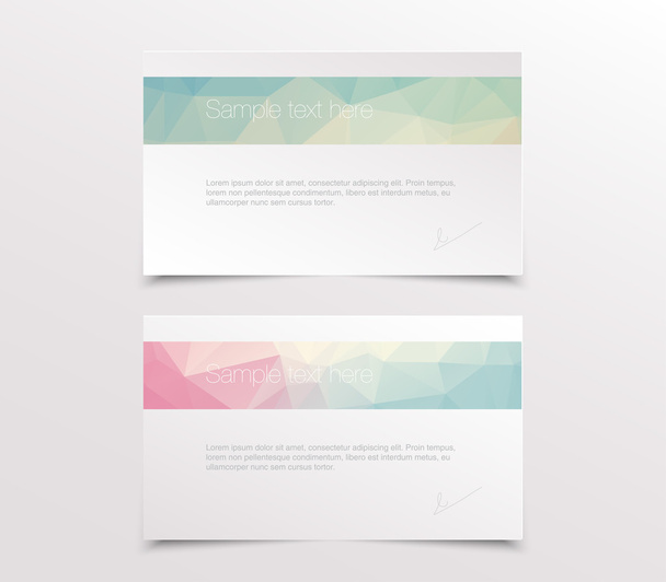 Set of two modern banners - Vecteur, image