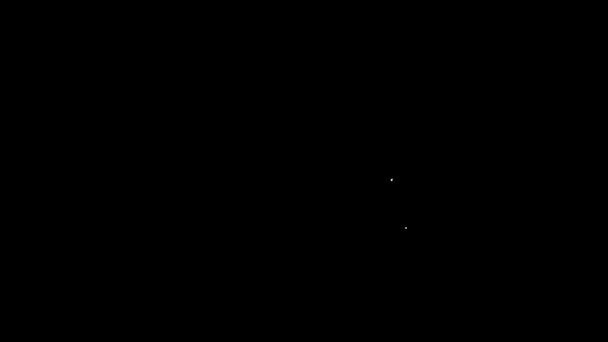 Значок штрих-кода выделен на черном фоне. Видеографическая анимация 4K - Кадры, видео