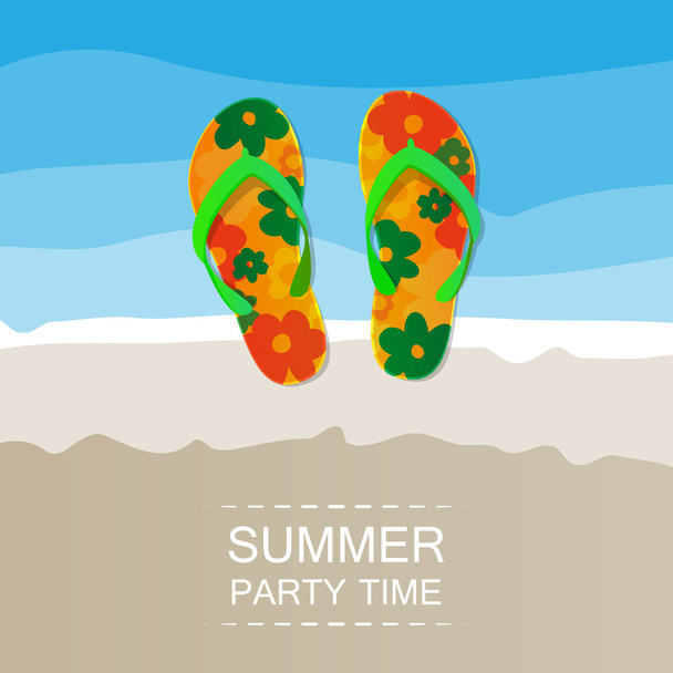 Abstract Summer Party Card or Cover Template - Vektor, kép