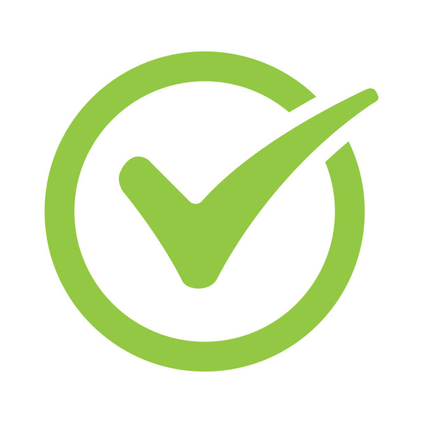 Green check mark icon vector for graphic design, logo, web site, social media, mobile app, ui illustration - Vector, Image