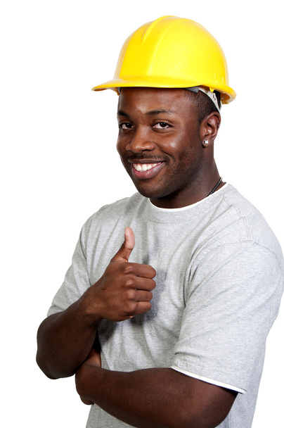 trabalhador de construção preto
 - Foto, Imagem