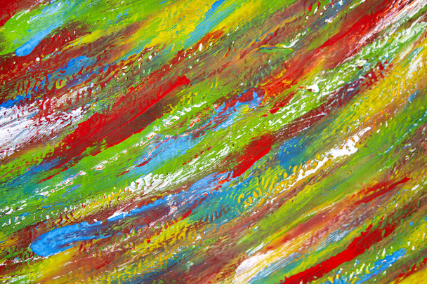Brillante arte variado fondo de líneas de colores de pinceladas - Foto, Imagen