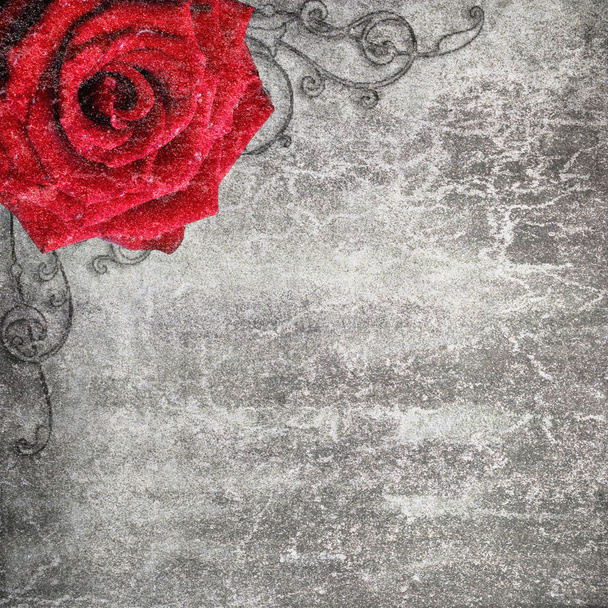 Grunge rose - Фото, зображення
