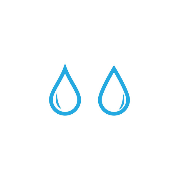 Wasser Tropfen Logo Vorlage Vektor Illustration Design - Vektor, Bild