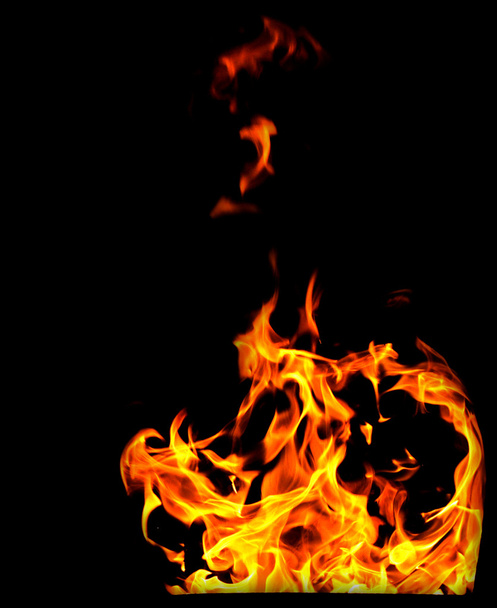 ogień w tle - Zdjęcie, obraz
