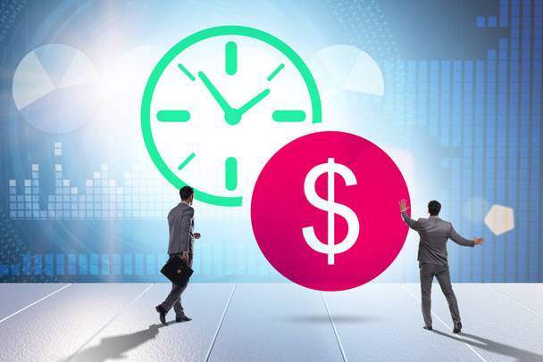 Время - это деньги с бизнесменом - Фото, изображение